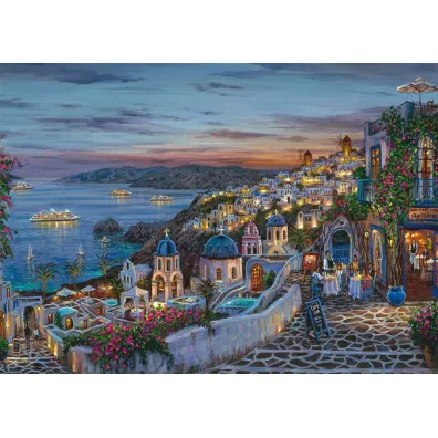 Puzzle 1000 Zach�d s�o�ca na Santorini/Grecja Schmidt
