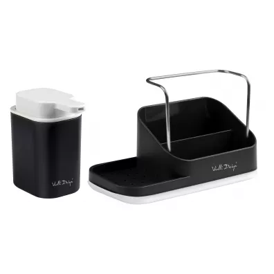 Vialli Design Organizer kuchenny z dozownikiem na pyn Livio Duo 8296