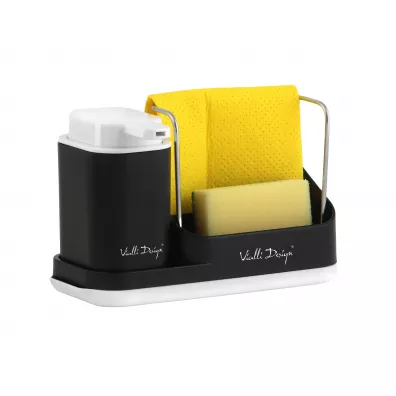 Vialli Design Organizer kuchenny z dozownikiem na pyn Livio Duo 8296