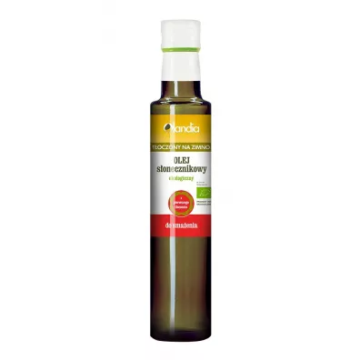 Olandia Olej s�onecznikowy do sma�enia t�oczony na zimno 500 ml Bio