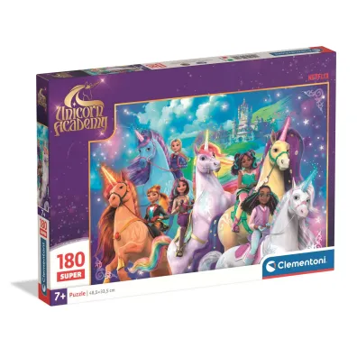 Puzzle 180 el. Super Unicorn Academy Clementoni