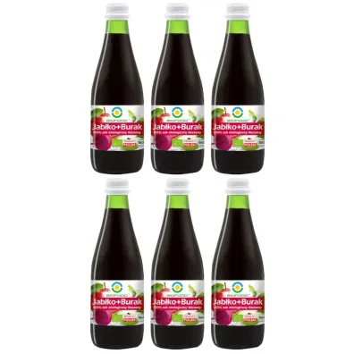Bio Food Sok jab�kowo-burakowy zestaw 6 x 300 ml Bio