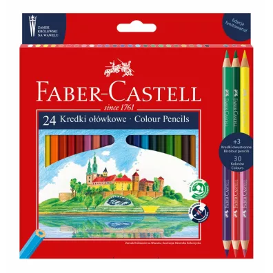 Faber-Castell Kredki o��wkowe Wawel 24 szt.