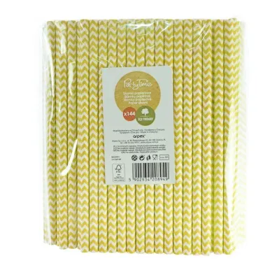 Arpex S�omki papierowe shake ��te 8mm 144 szt.