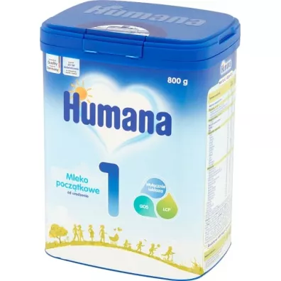 Humana 1 Mleko pocz�tkowe od urodzenia 800 g
