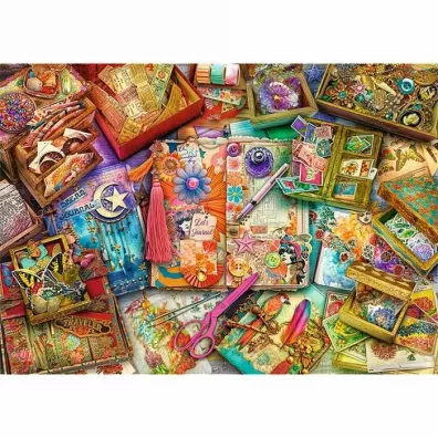 Puzzle 1000 el. Biurko dziennikarza Trefl
