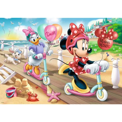 Puzzle 200 el. Minnie na pla�y Trefl
