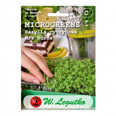 W. Legutko - nasiona Microgreens - Bazylia cytrynowa 3 g