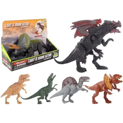 Dinozaur figurka ryczy i �wieci mix