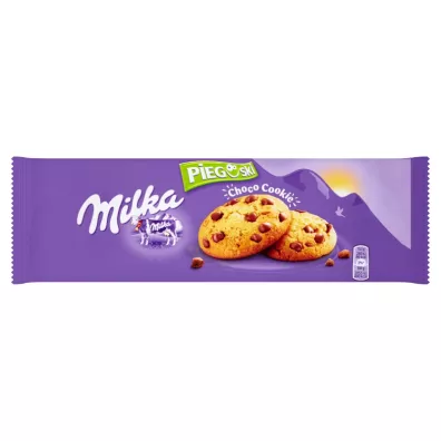 Milka Pieguski Choco Cookie Ciasteczka z kawa�kami czekolady mlecznej z mleka alpejskiego 135 g