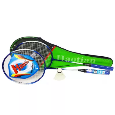 Badminton metalowe akcesoria z pokrowcem 66 cm