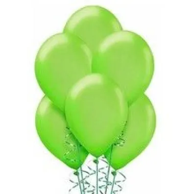 Arpex Balony metalizowane jasnozielone 25cm