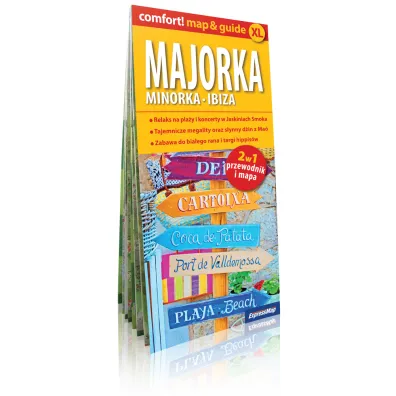 Majorka, Minorka, Ibiza map&guide (laminat)