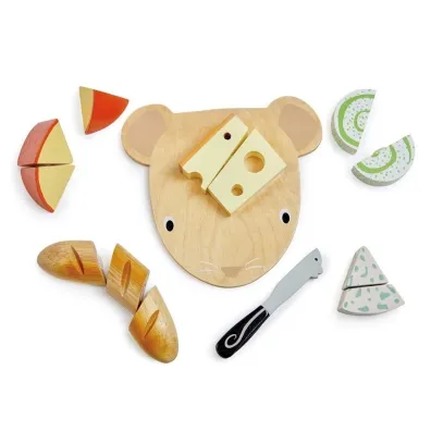 Deska do krojenia drewniana z serami Tender Leaf Toys