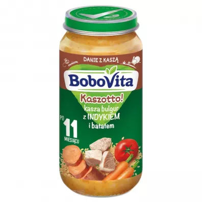 BoboVita Kaszotto! Kasza bulgur z indykiem i batatem po 11 miesicu 250 g