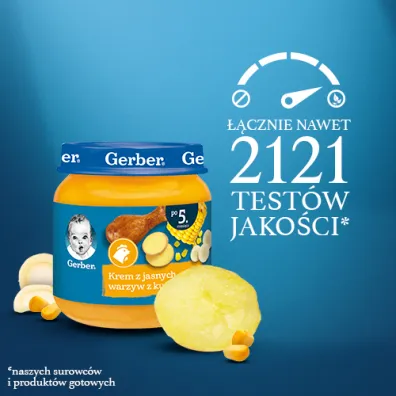 Gerber Zupka krem z jasnych warzyw z kurczakiem dla niemowl�t po 5 miesi�cu 125 g