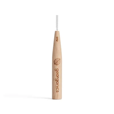 Georganics Szczoteczka mi�dzyz�bowa z drewna bukowego, do w�skich przestrzeni (0,4 mm) 6 szt.