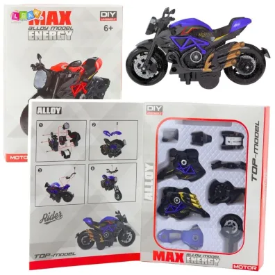 Motocykl do skr�cania metalowy 1:14 LeanToys