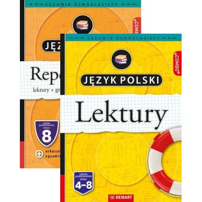 Pakiet. Jezyk polski. Egzamin �smoklasisty: Repetytorium, Lektury