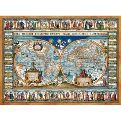 Puzzle 2000 el. Mapa �wiata Castorland