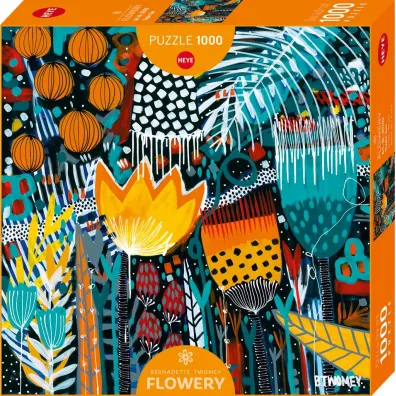 Puzzle 1000 el. Flowery, Tropikalne s�o�ce, Bernadette Twomey Heye