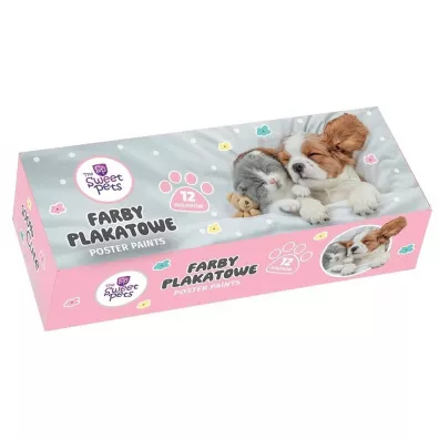 Beniamin Farby plakatowe The Sweet Pets 20ml 12 kolorw