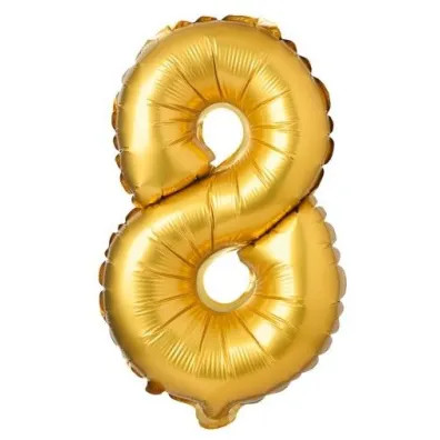 Arpex Balon foliowy matowy z�oty 8 69cm