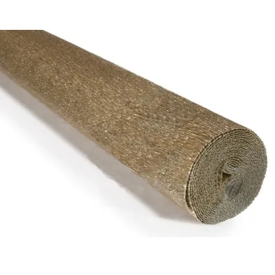 Alfa Pastello Krepina 50x250cm 180g metalizowana z�ota jasna