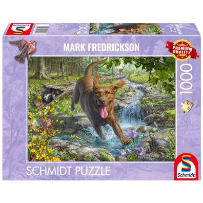 Puzzle 1000 el. PQ Mark Fredrickson Spacer z psem Schmidt