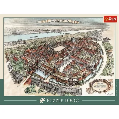 Puzzle 1000 Warszawa Stare Miasto 1951 TREFL