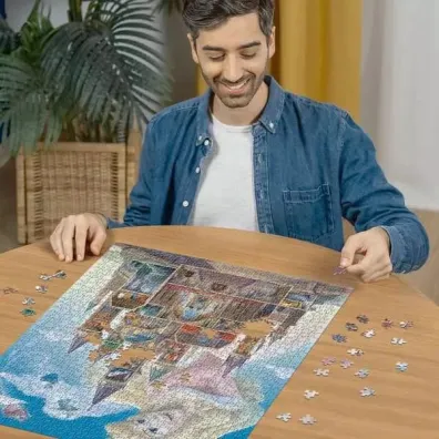 Puzzle 1000 el. Disney kolekcja �pi�ca Kr�lewna Ravensburger