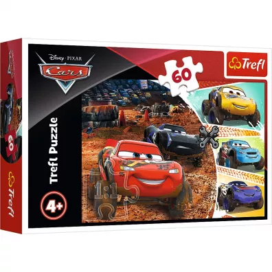 Puzzle 60 el. Zygzak McQueen z przyjaci�mi Trefl