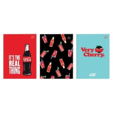 Interdruk Zeszyt A4 M Mat+UV Coca Cola kratka, 70g 32 kartki