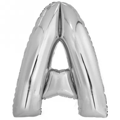 Amscan Balon foliowy litera A srebrna 67x85cm