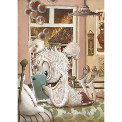 Puzzle 1000 el. Zozoville, Ukochany telefon Heye