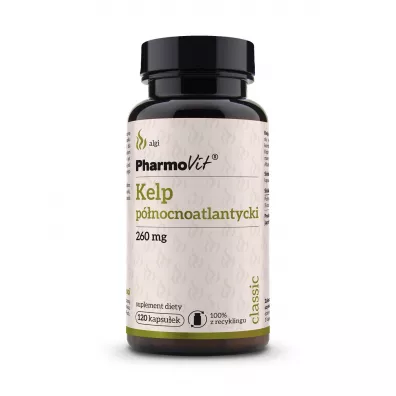Pharmovit Kelp p�nocnoatlantycki 260 mg Suplement diety 120 kaps.