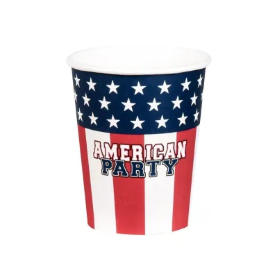 Kubeczki papierowe American Party 210ml