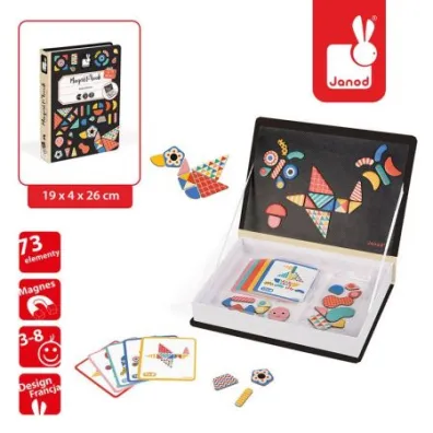 Puzzle Magnetyczna ukadanka Ksztaty Magnetibook Janod