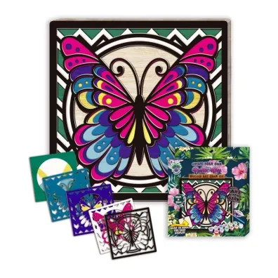 Zestaw do tworzenia obraz�w z drewna - Motyl Splat Planet