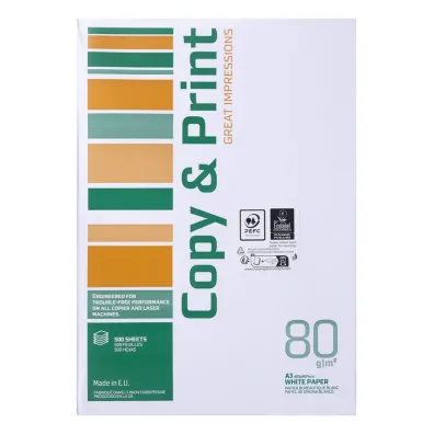 Papier ksero COPY&PRINT A3 klasa C 80gsm 500ark.