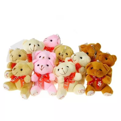 Mi� pluszowy z zawieszk� 10cm mix Adar
