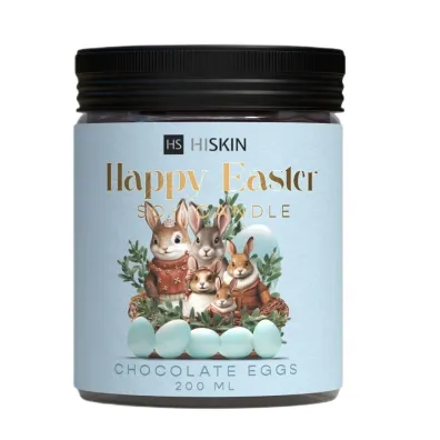 HiSkin Happy Easter Soy Candle wieca sojowa Chocolate Eggs 200 ml