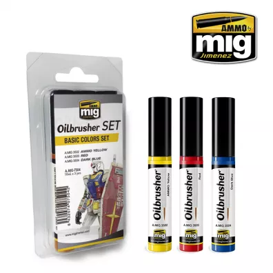 Ammo: Oilbrusher Set - Basic Colors Set 3x10ml
