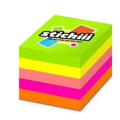 Pastello Kostka samoprzylepna neon 51x51mm 400 kartek