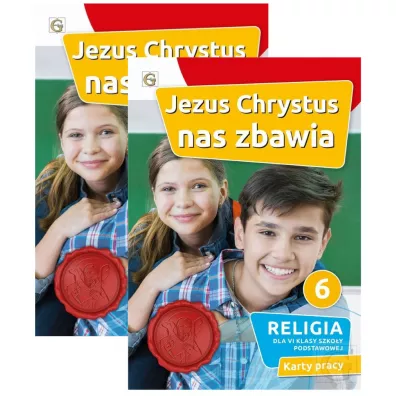 Pakiet Jezus Chrystus nas zbawia. Podr�cznik z kartami pracy do religii dla klasy 6 szko�y podstawowej