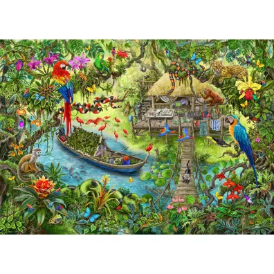 Puzzle 368 el. Wyprawa do d�ungli Ravensburger