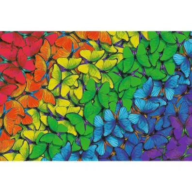 Puzzle drewniane 501 el. T�czowe motyle Trefl