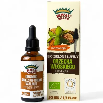 Royal Brand Ekstrakt z zielonych �upin orzech�w w�oskich w kroplach suplement diety 50 ml Bio