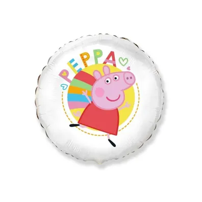 Balon foliowy FX - Peppa White 45cm