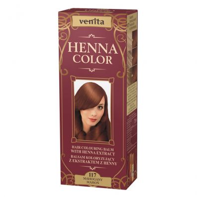Venita Henna Color balsam koloryzujący z ekstraktem z henny 117 Mahoń 75 ml